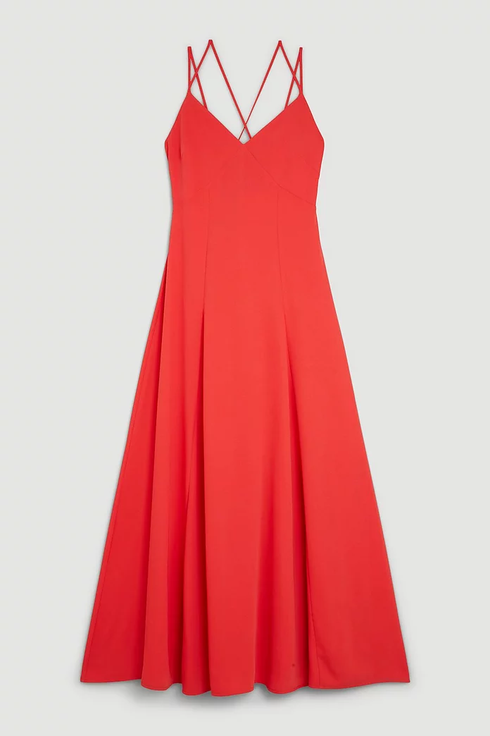 Strappy Woven Maxi Sundress | Karen Millen Strappy Woven Maxi Sundress | Karen Millen