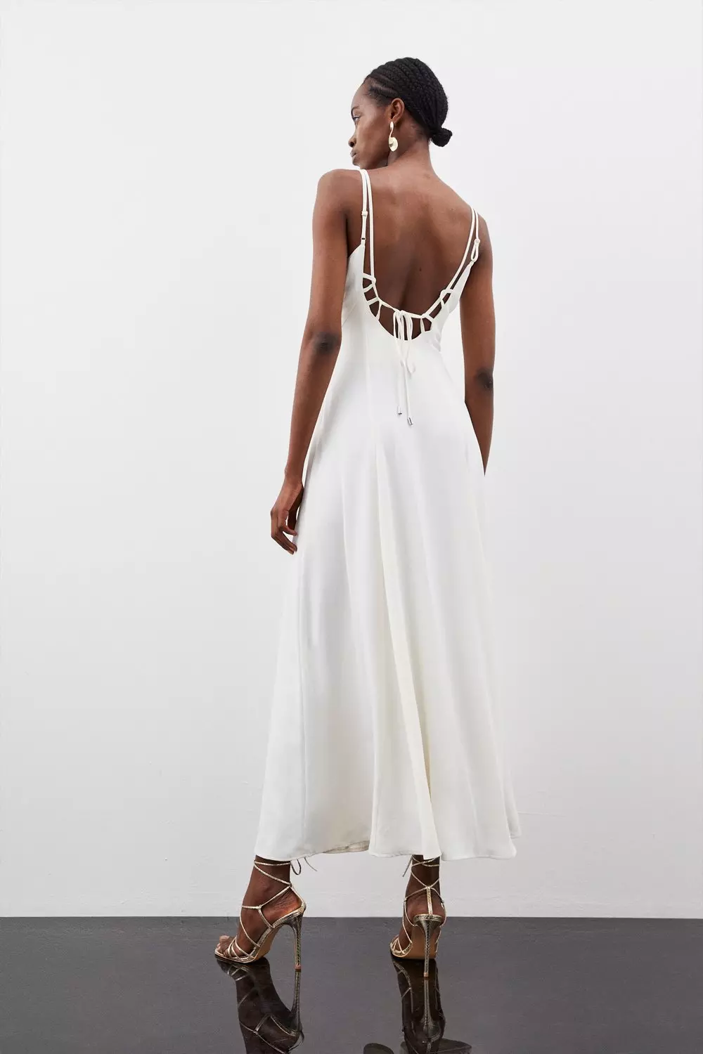 Strappy Woven Maxi Sundress | Karen Millen