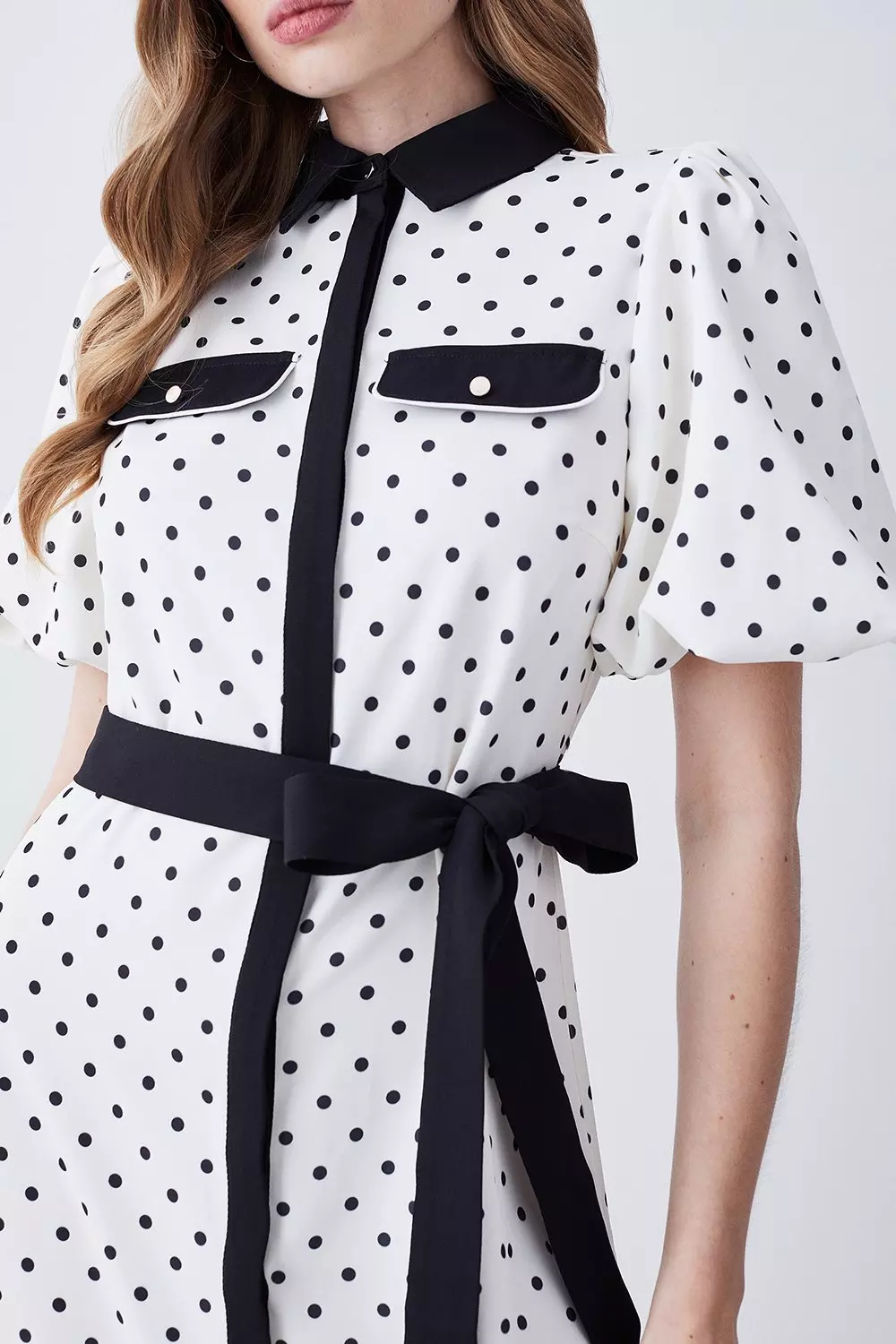 Karen millen polka dot midi dress best sale