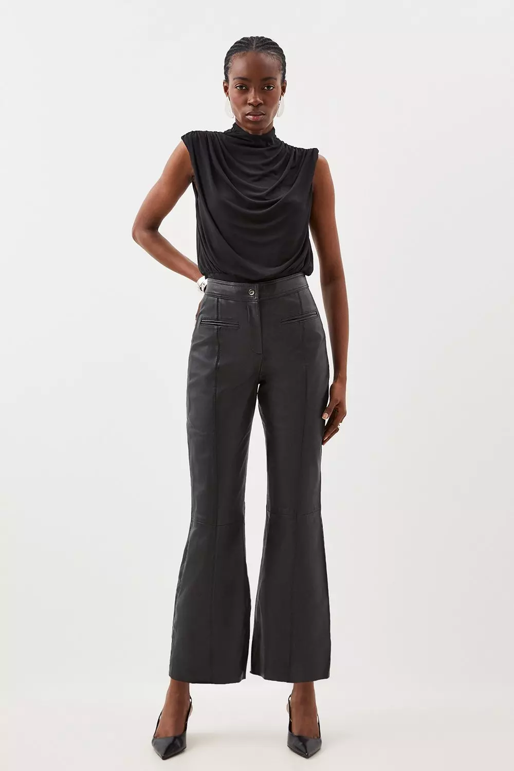 Karen millen leather trousers best sale