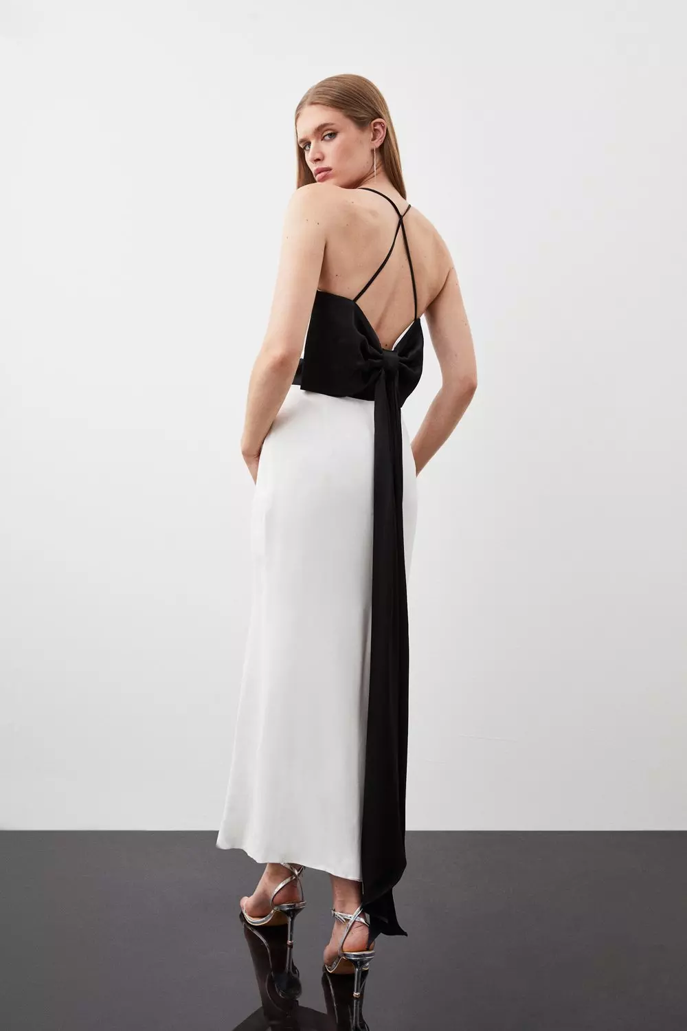 Cowl neck strappy dress best sale