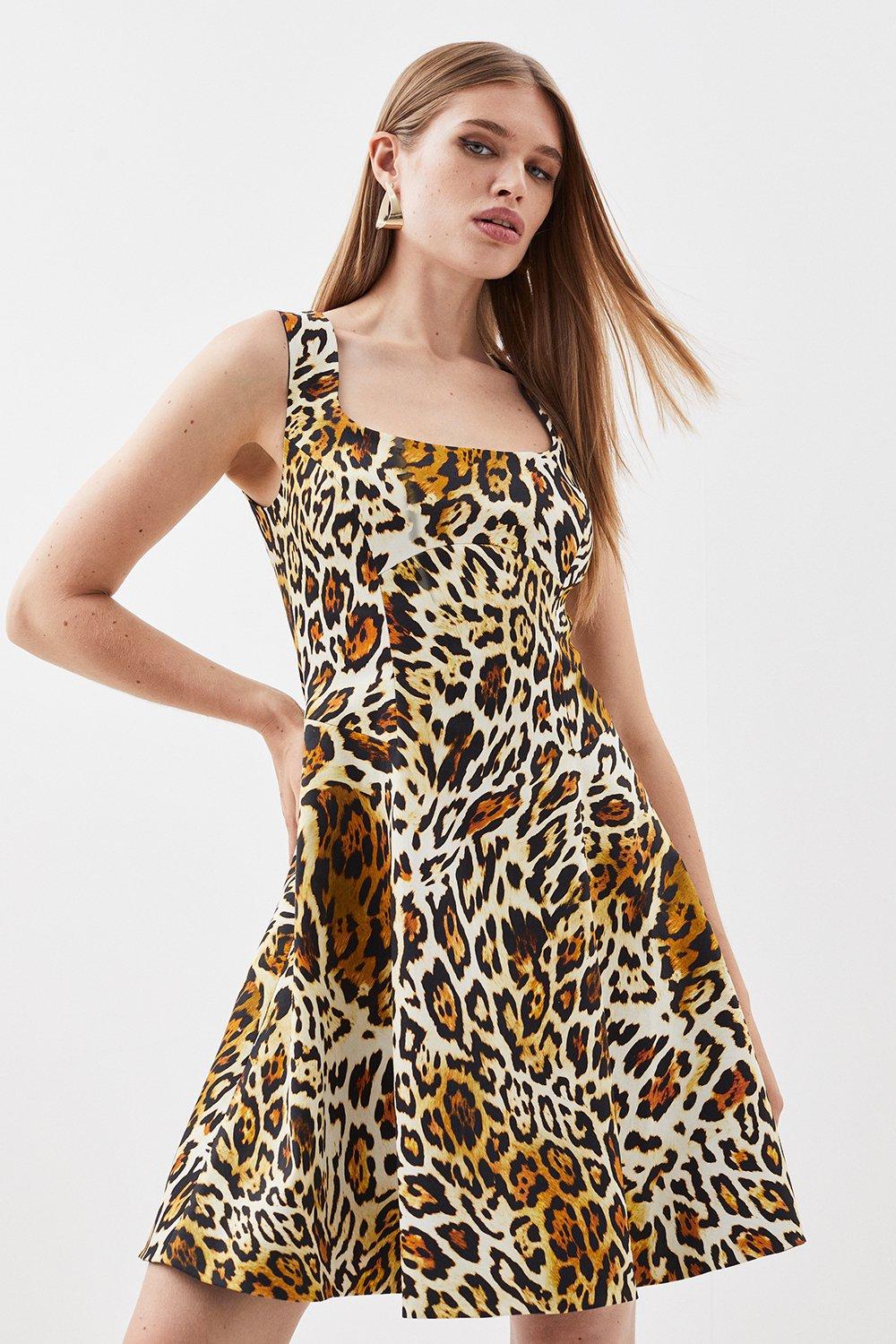 Leopard print dress karen millen best sale