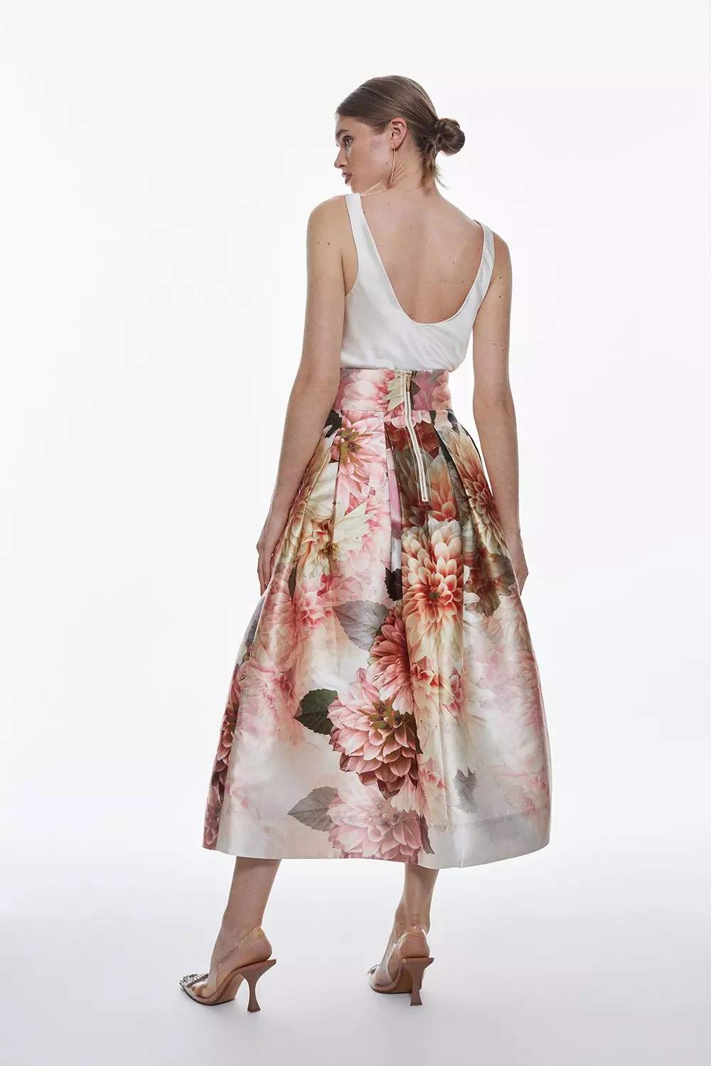 【Karen Millen】Garden Floral マキシブロムドレス ※送料込 Garden Floral Prom Maxi Skirt | Karen Millen