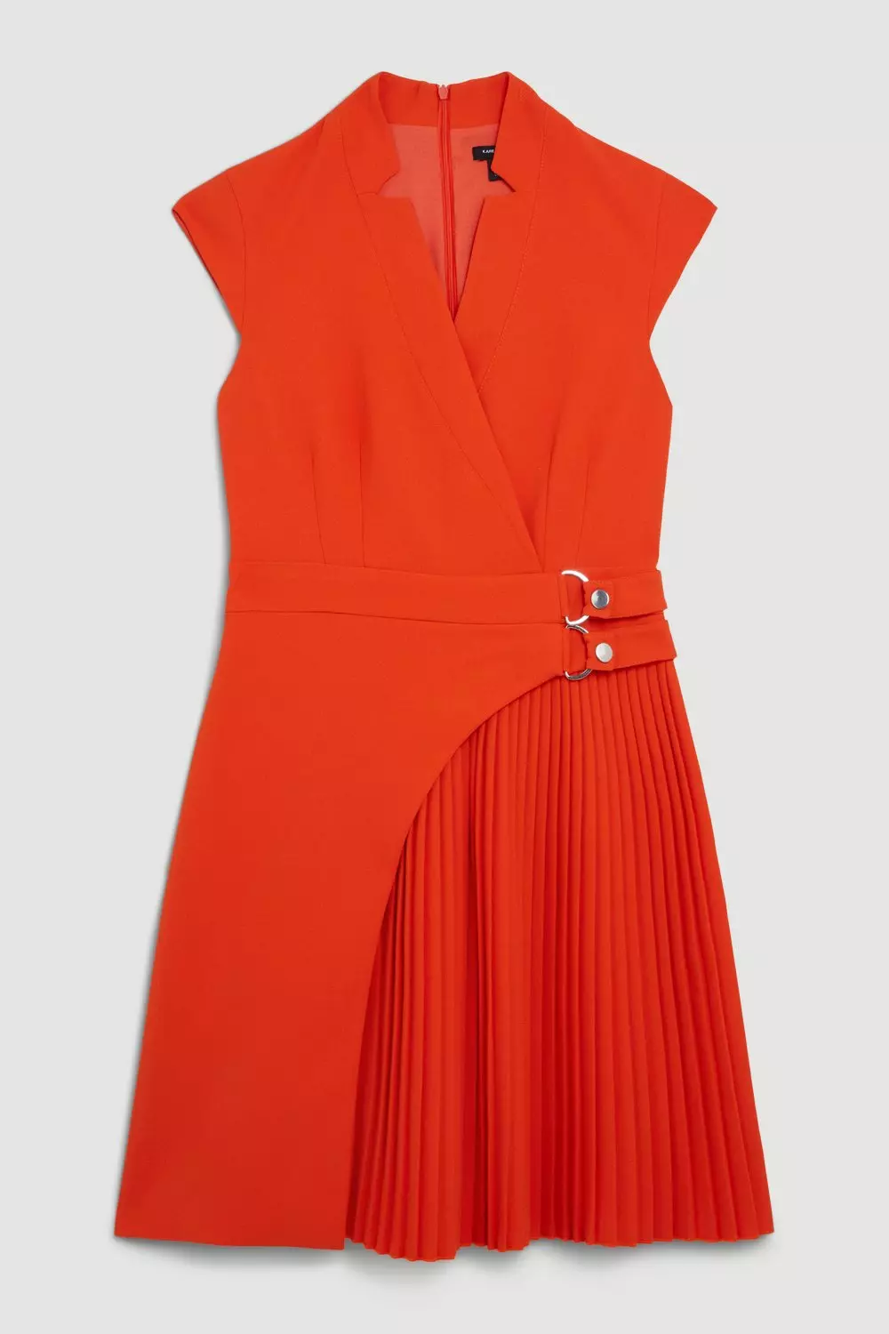 Karen millen red wrap dress best sale