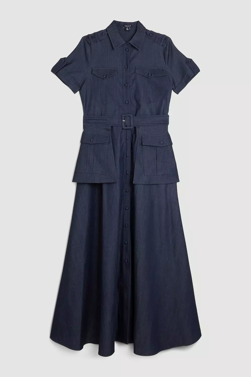 Karen millen denim utility dress shop