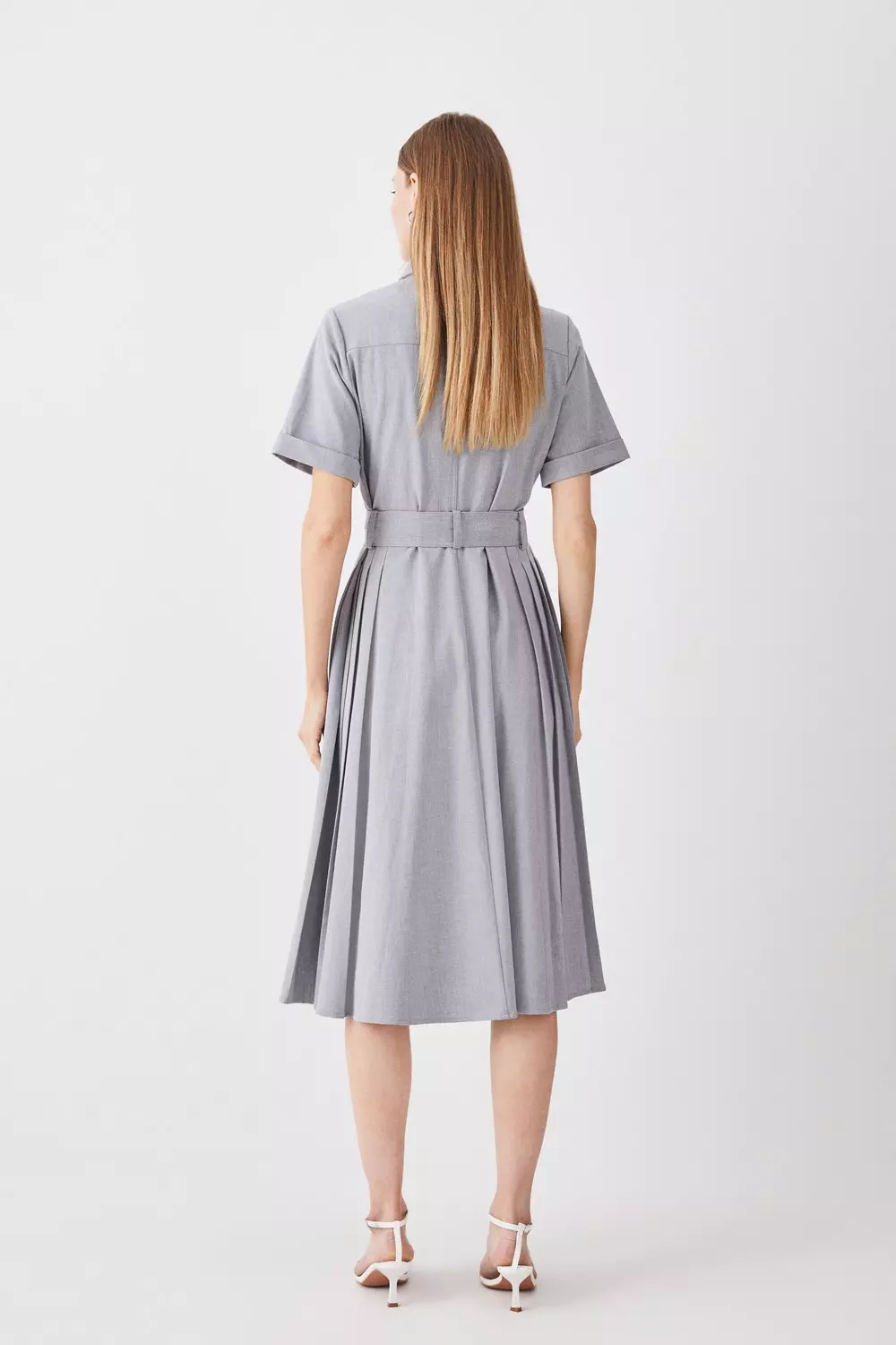 KAREN MILLEN ミダクシコート ベルト付き テーラード 日本未入荷 Karen Millen ベルト付きプリーツマキシドレス 送料関税込み