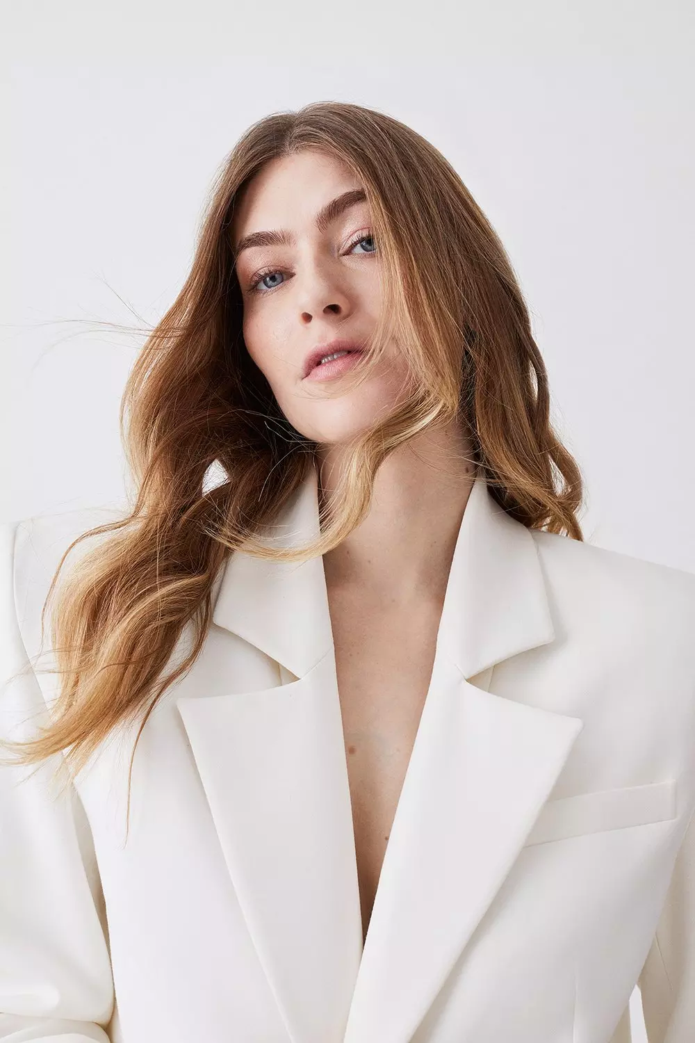 英国【Karen Millen】ストレッチ シングルブレスト ブレザー ブレザー S Karen Millen(カレンミレン) ジャケット(レディース