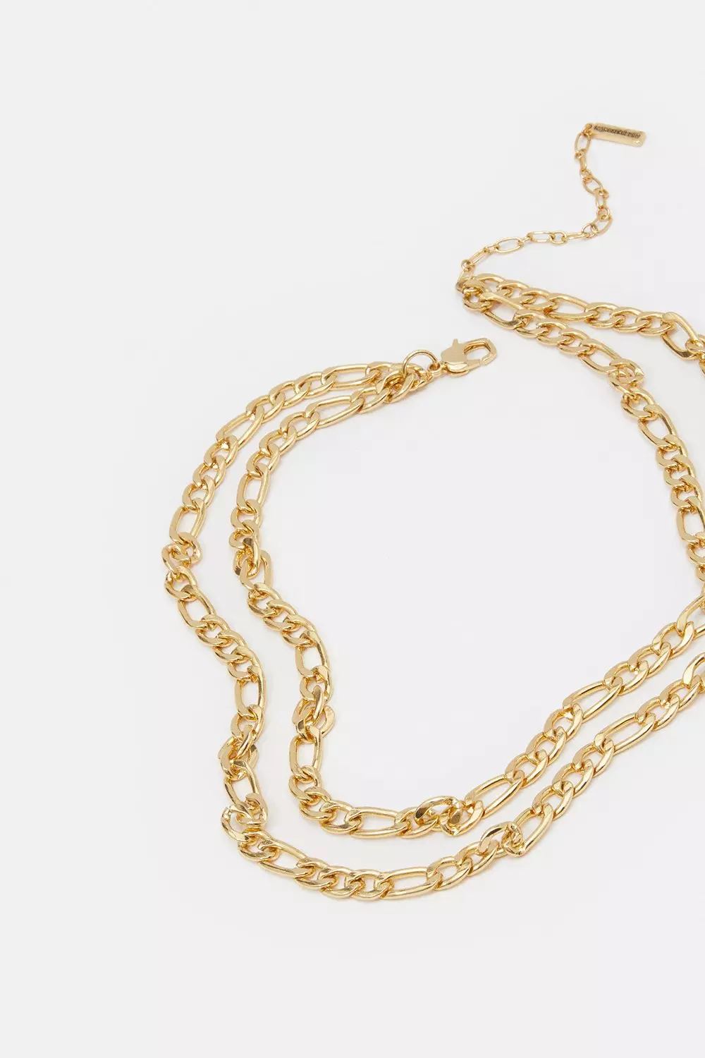 Gold Multi Layered Chain Necklace alternative image