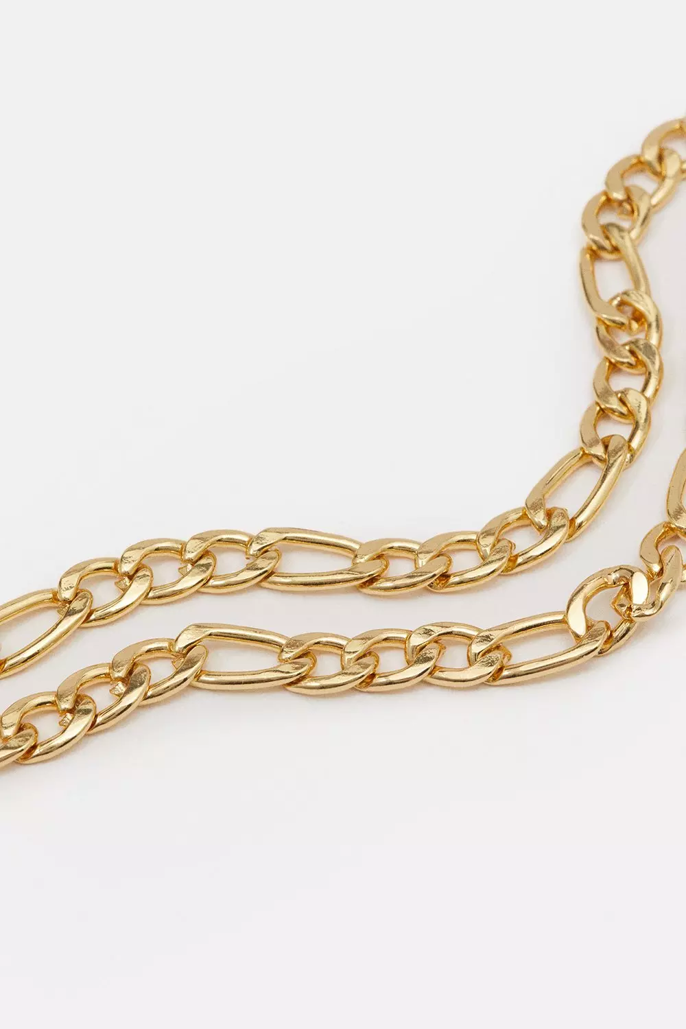 Gold Multi Layered Chain Necklace alternative image