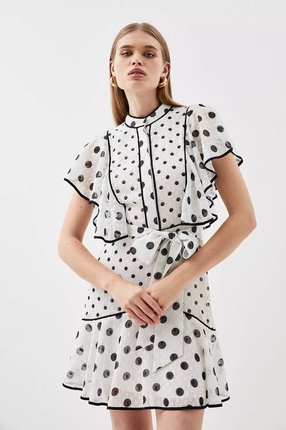Karen millen polka dot dress hotsell