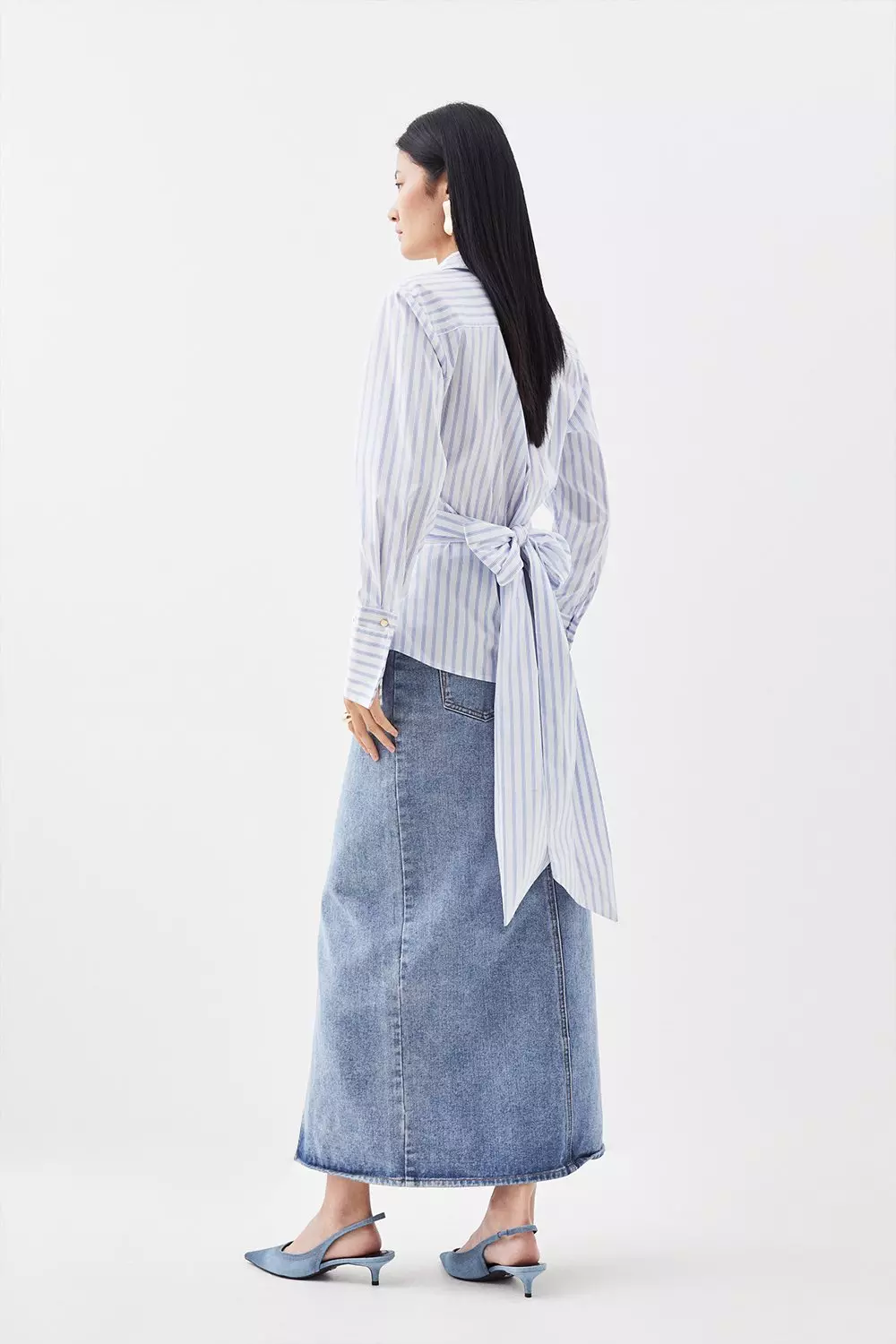 エムエイチエル 美品 cotton poplin stripe シャツ 2 エムエイチエル 美品 cotton poplin stripe シャツ 2 - メルカリ