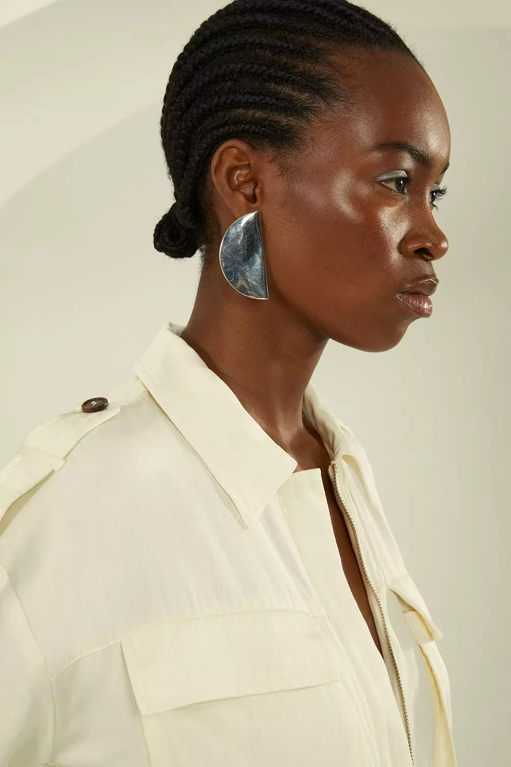 Premium Utility Linen Jumpsuit | Karen Millen