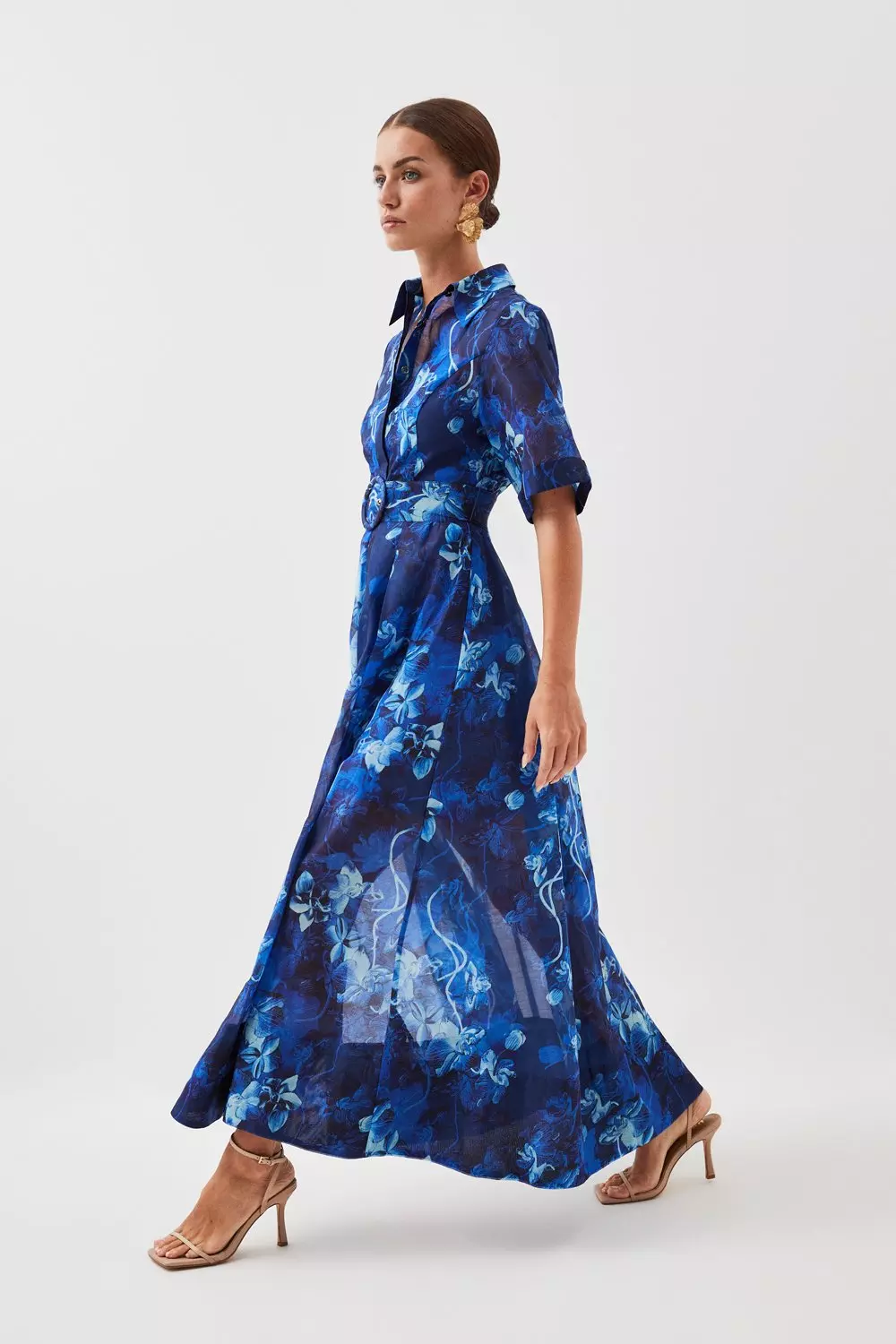 Karen millen blue floral dress hotsell