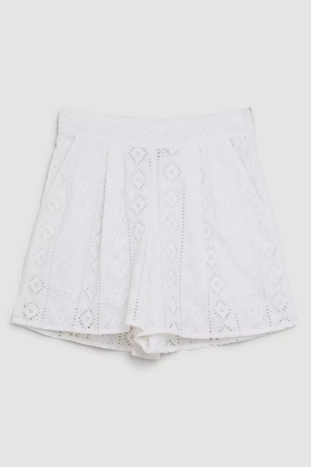 Cotton Eyelet Short | Karen Millen