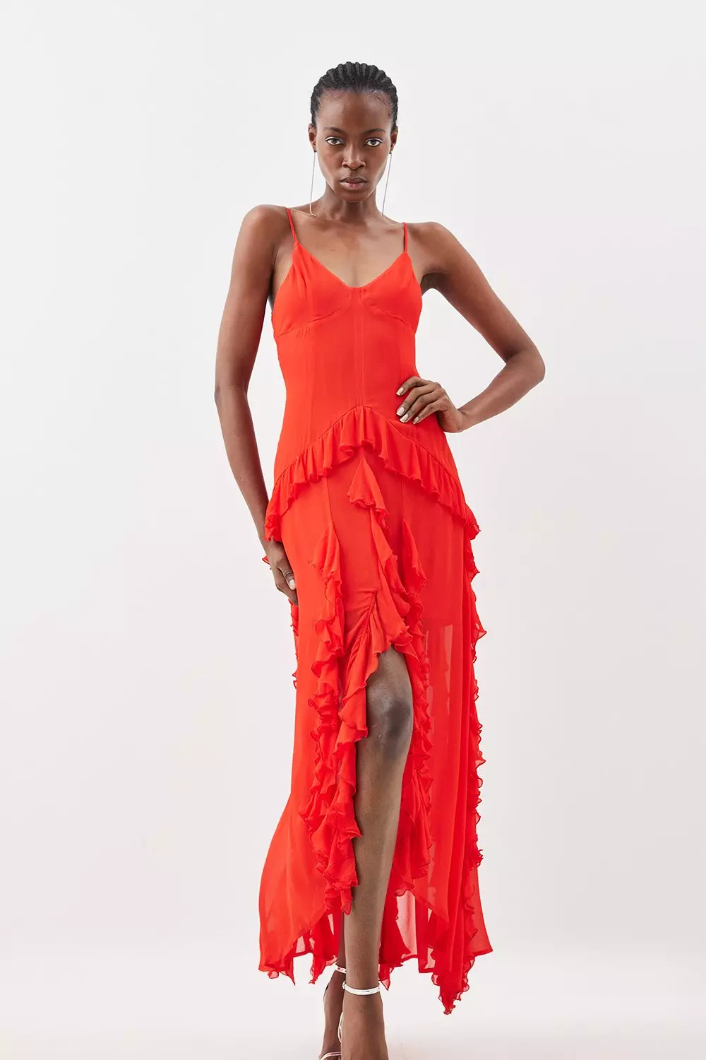 Dramatic ruffle dress hotsell