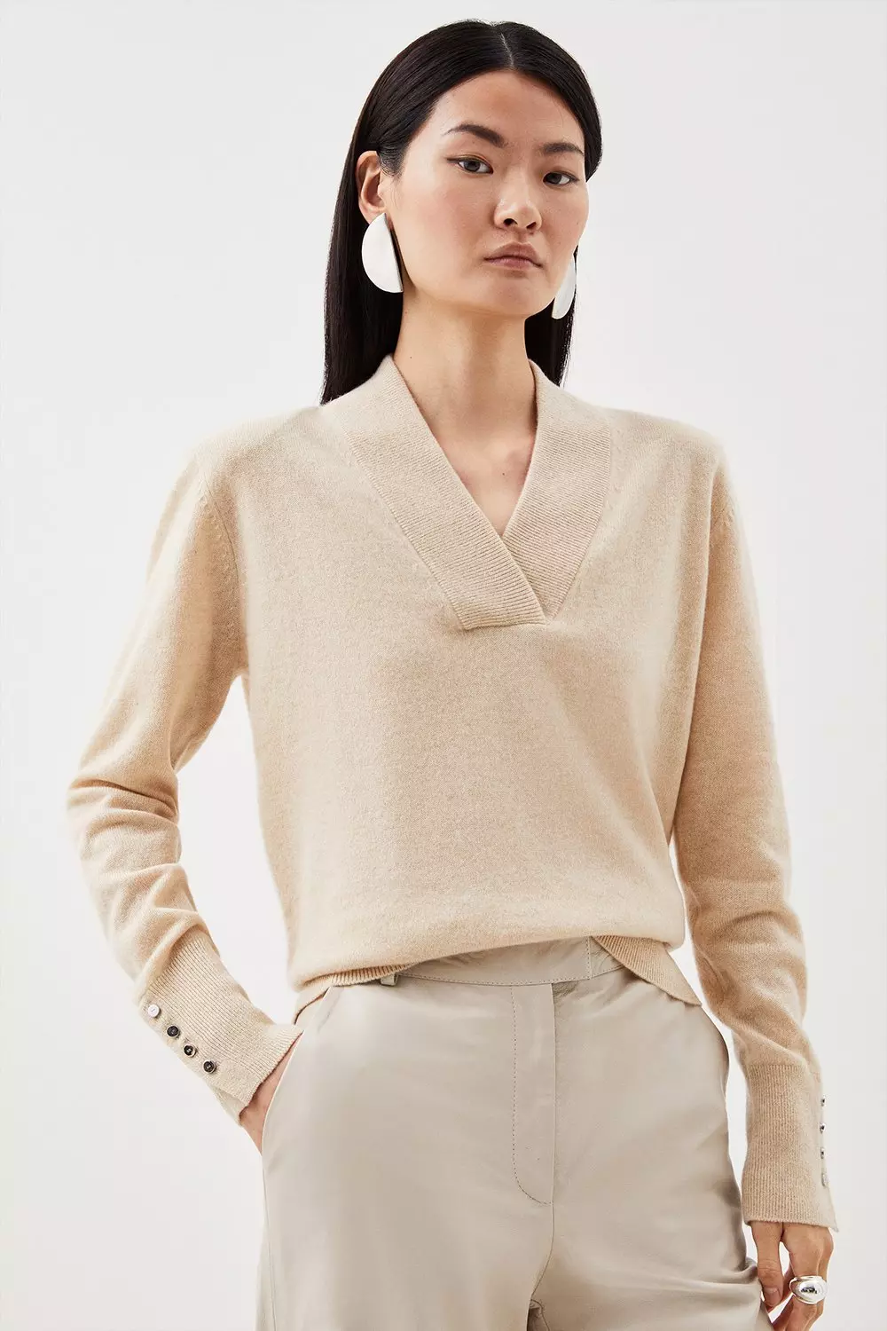 Cashmere jumper v neck hotsell