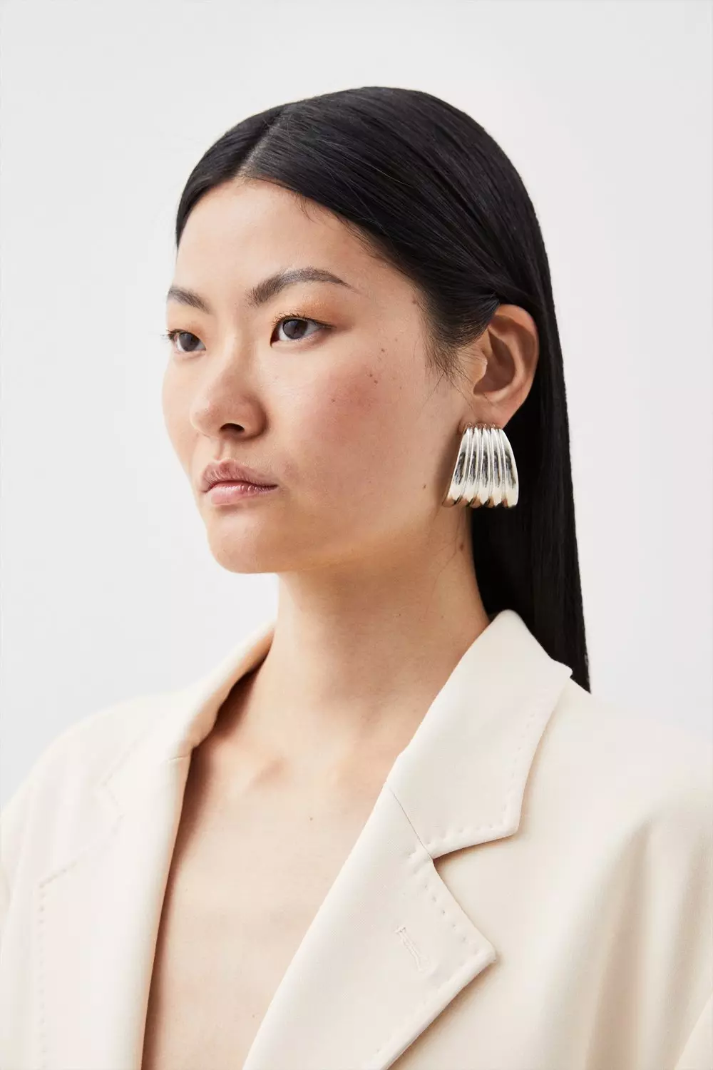 KAREN MILLEN コンパクトストレッチ テーラード ブレザー 無地 Karen Millen】コンパクト ストレッチ テーラード ブレザー