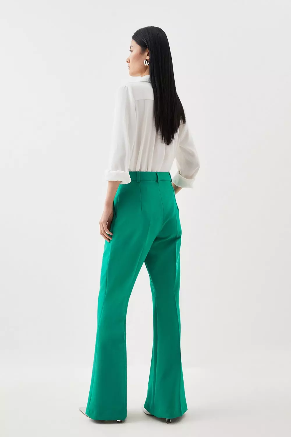Green Clean Tailored Kickflare Trouser alternative image