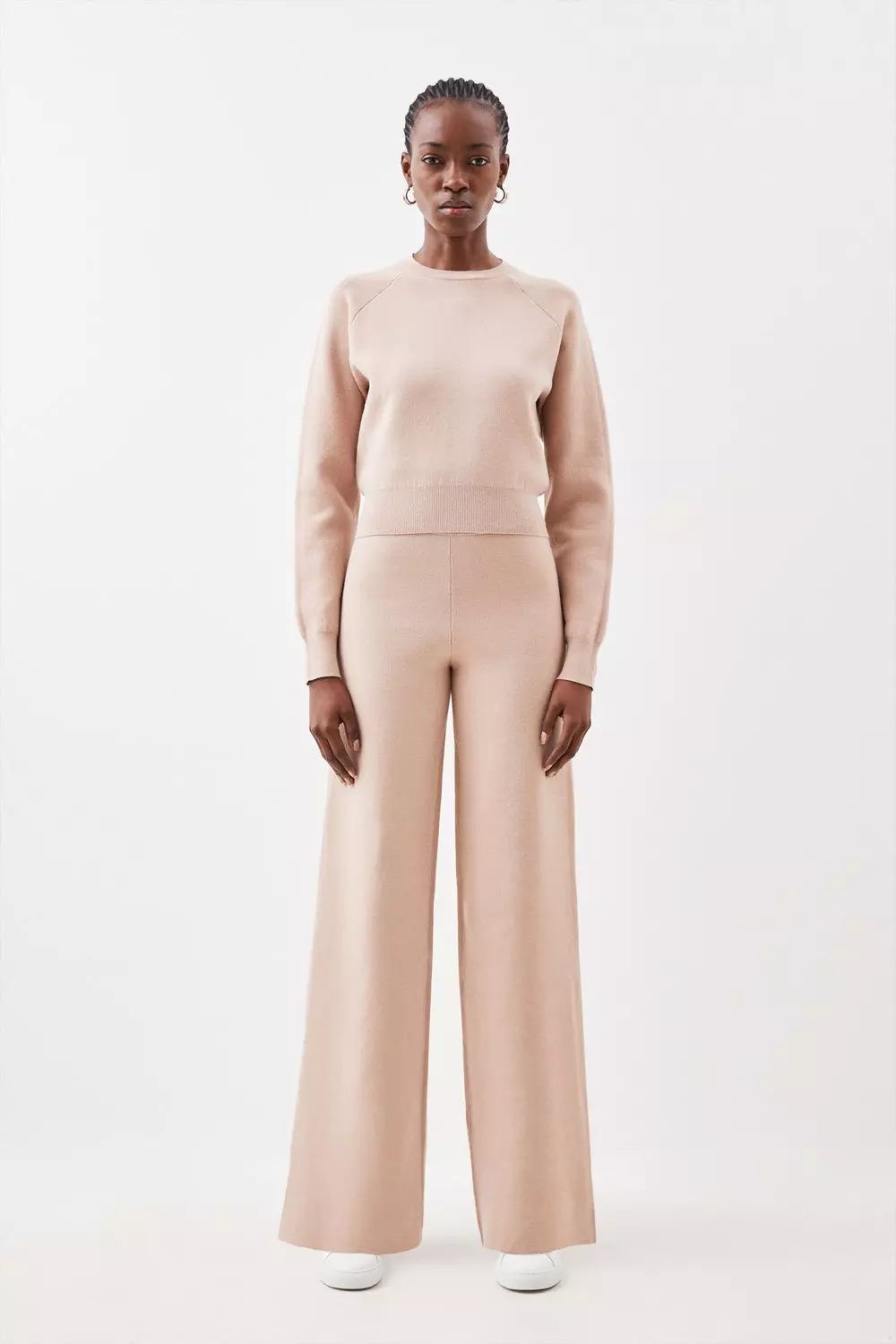 Compact Wool Look Knit Set alternative image