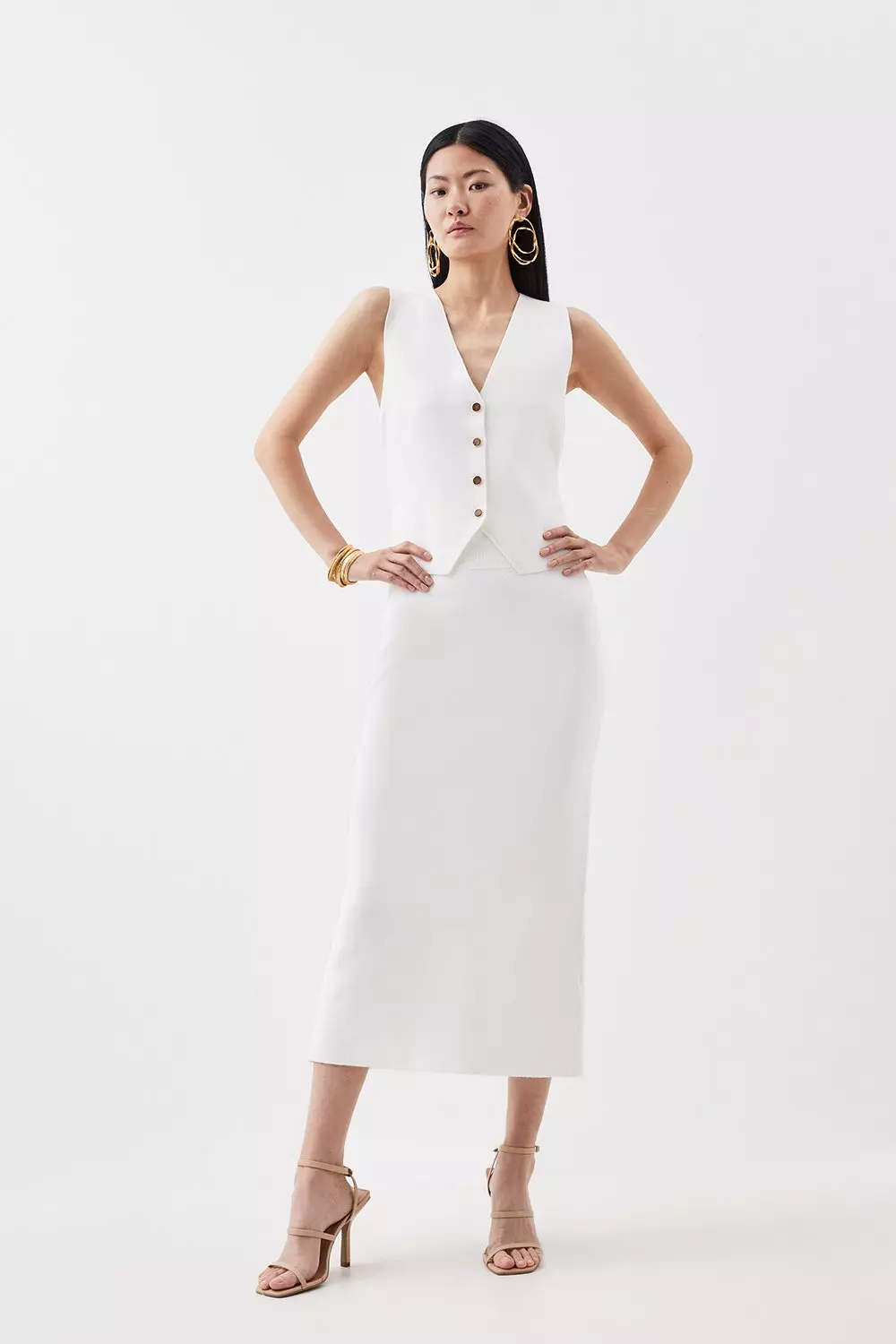 Karen millen vest tops sale