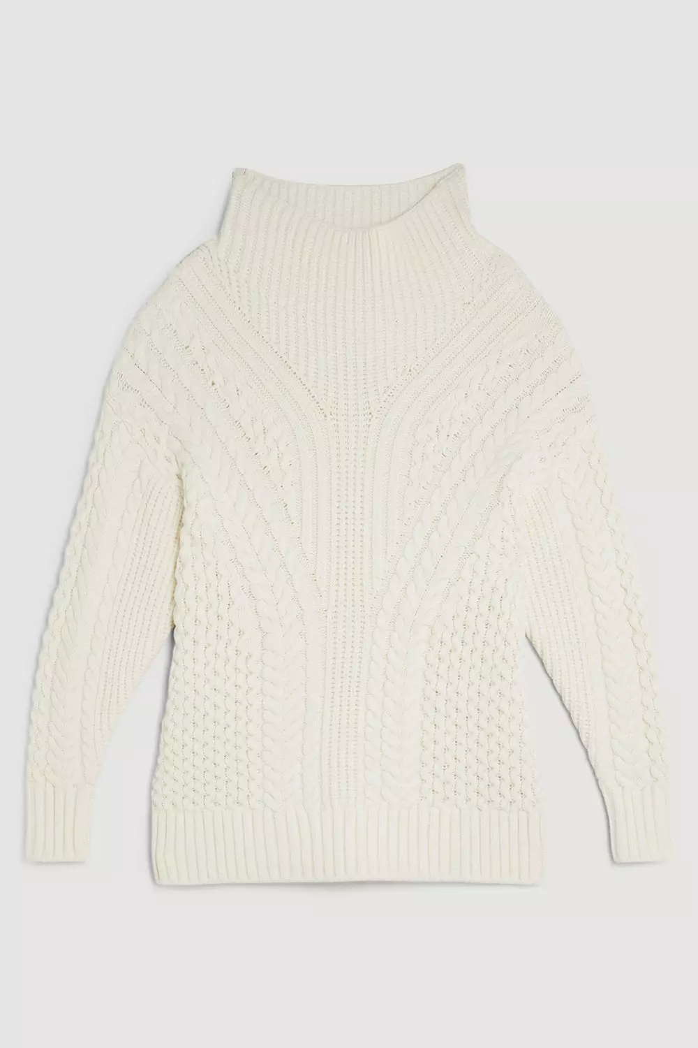 Cable-Knit Wool-Cashmere Oversized Sweater in Sweaters | Vince