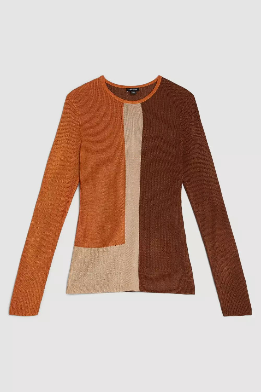 ★Karen Millen コットンルーシュストラッピー 魅惑的マキシ★ Viscose Sheer Knit Top | Karen Millen