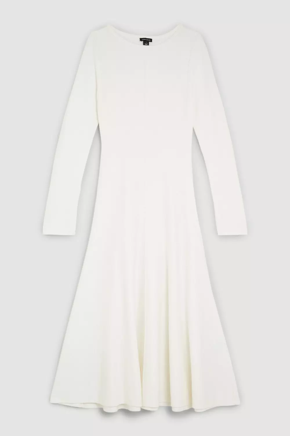 Lydia Millen Petite Compact Knit Wool Look Full Skirt Midi