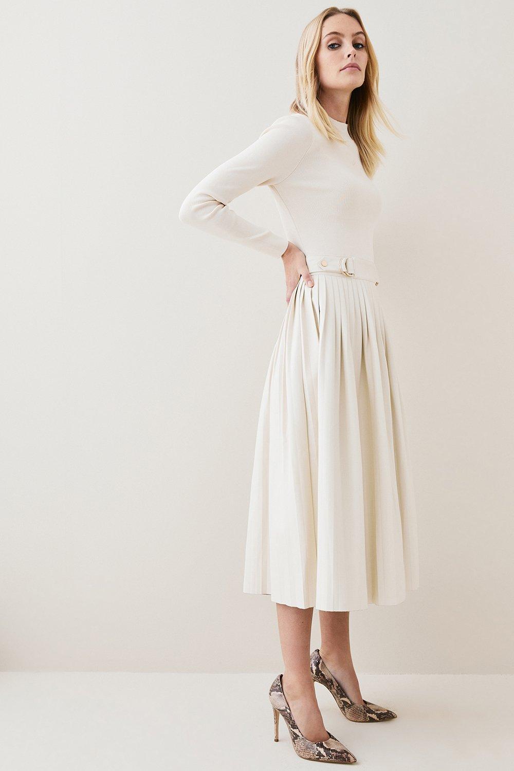 Mid length pleated skirts and dresses hotsell