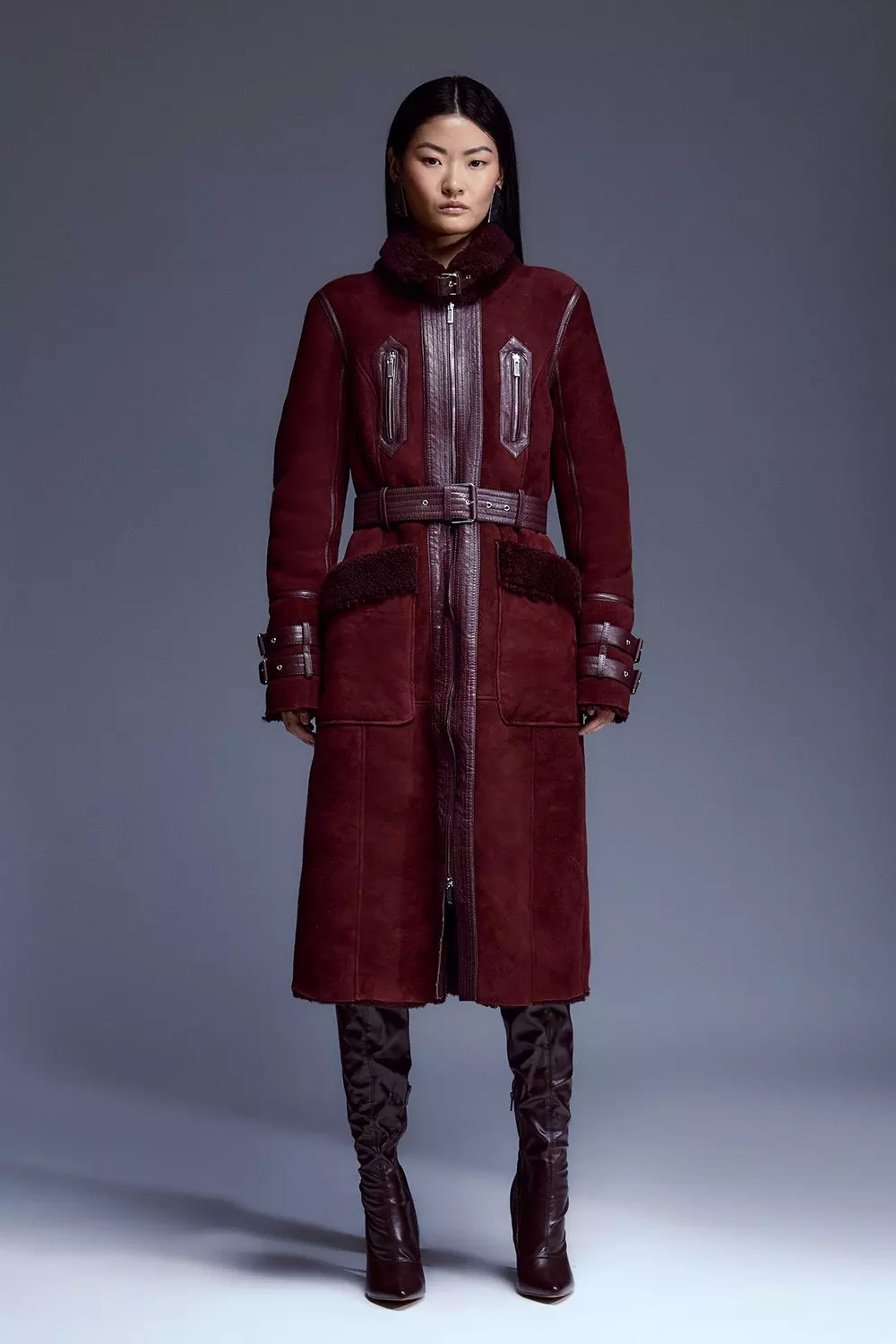 Lil Ambition Belted Long Coat