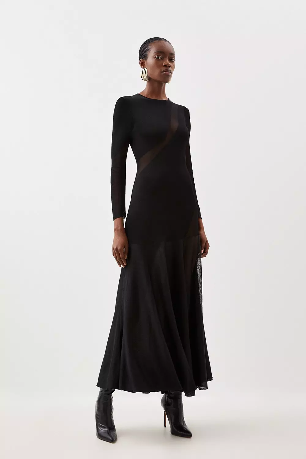 Sheer maxi dress clearance