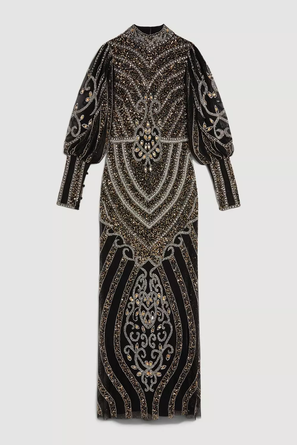 ワンピース HYKE 22AW PRINTED BALLOON SLEEVE DRESS HYKE 22AW PRINTED BALLOON SLEEVE DRESS