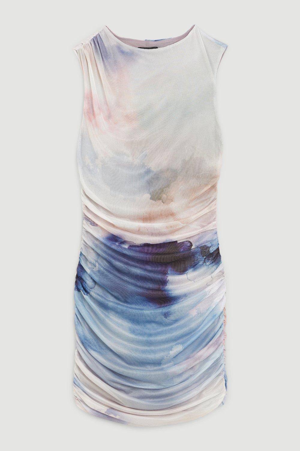 Sサイズ　Karen check mini dress Sサイズ Karen check mini dress Check With Pu Trim Pleated