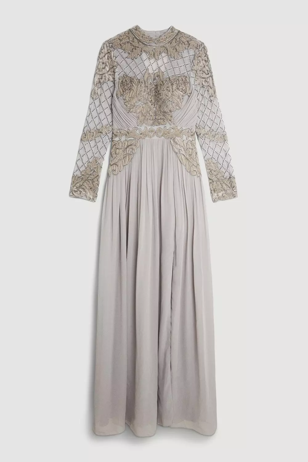 Embellished Cut Out Woven Maxi Dress | Karen Millen