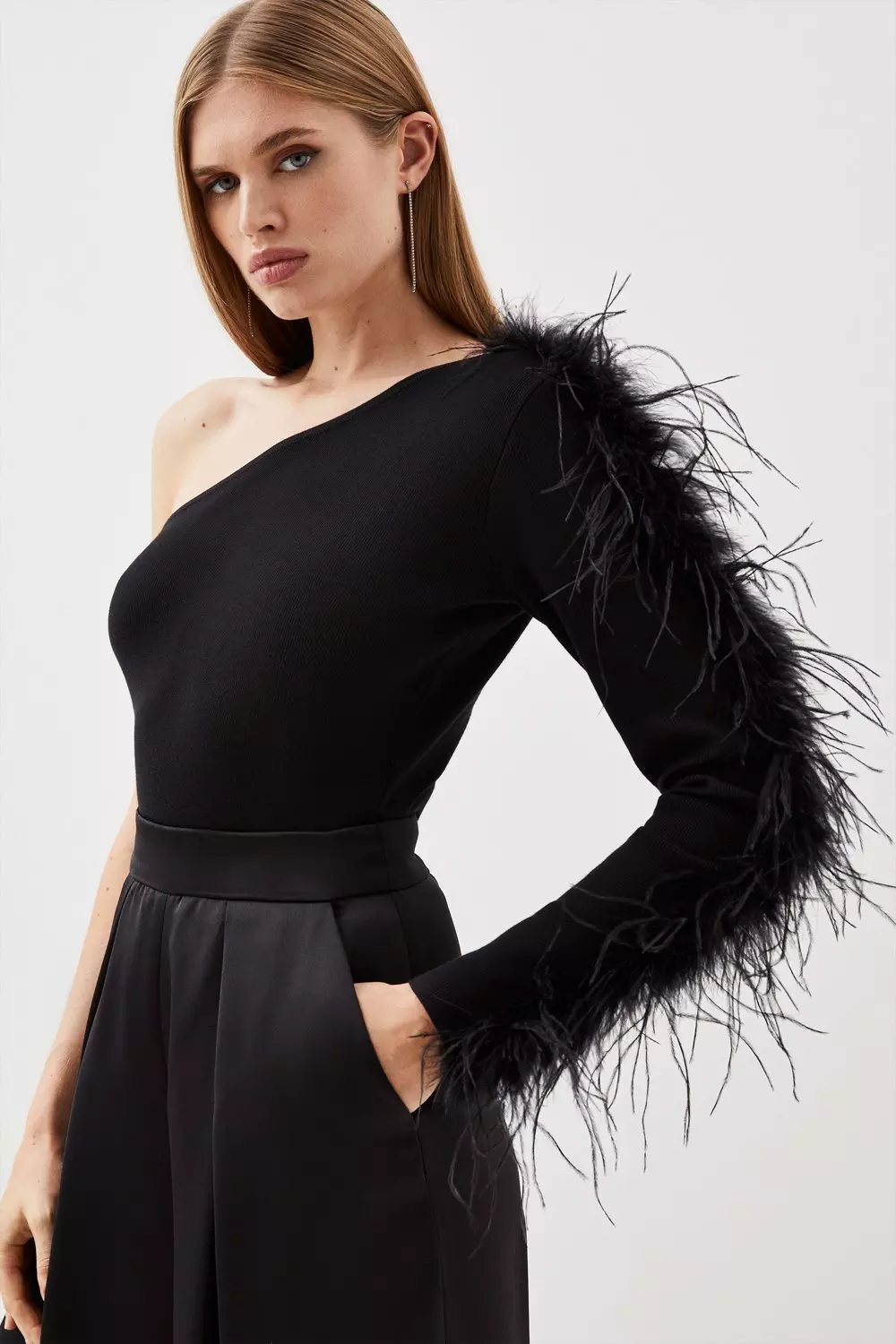 ★Karen Millen カットウォークエンブロイダー 魅惑的マキシ★ Beaded Fringed And Embellished Jumpsuit | Karen Millen