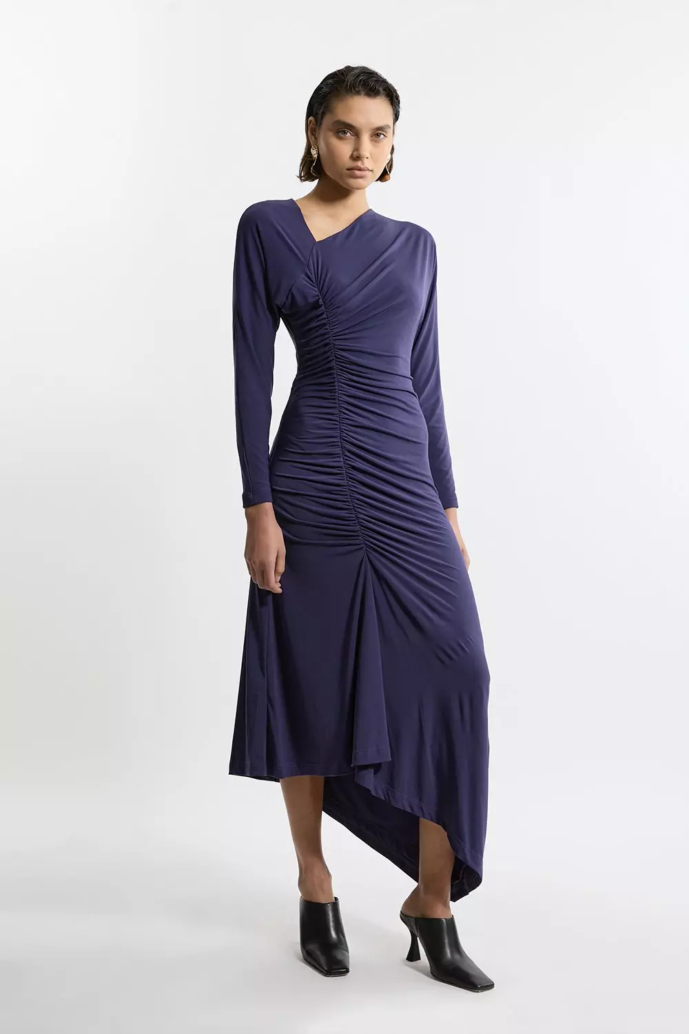 Karen millen navy blue dress sale