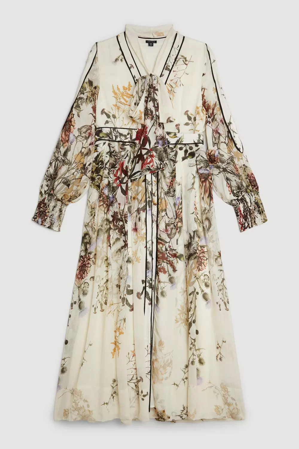 Lydia Millen Plus Size Viscose Floral Print Woven Maxi Dress