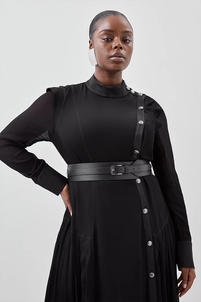 Black wool dress women maxi dress 1359# Black wool dress women maxi dress 1359#