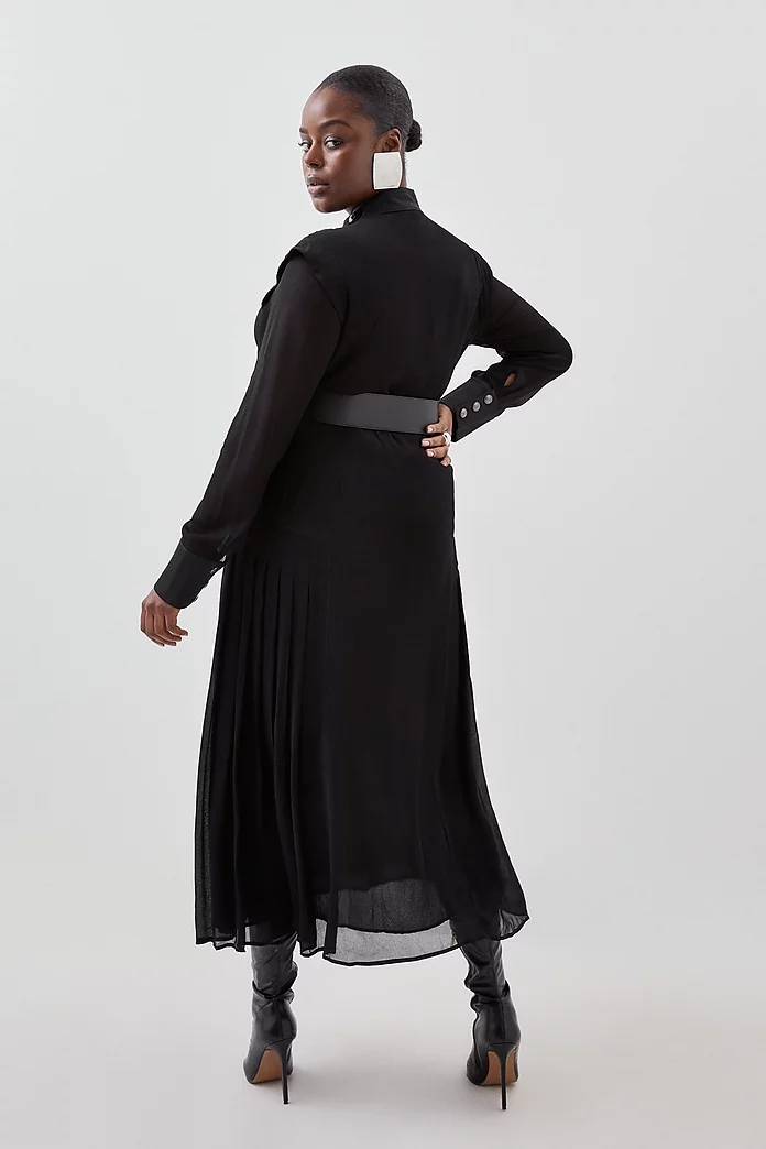 Black wool dress women maxi dress 1359# Black wool dress women maxi dress 1359#