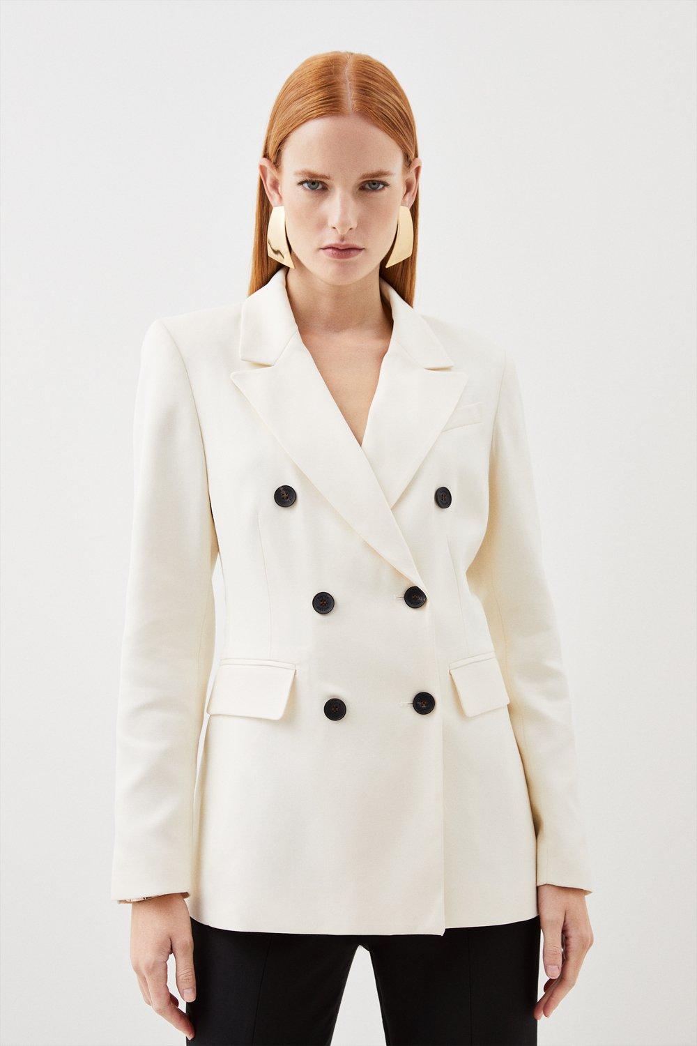 Tailored Double Breasted Blazer | Karen Millen