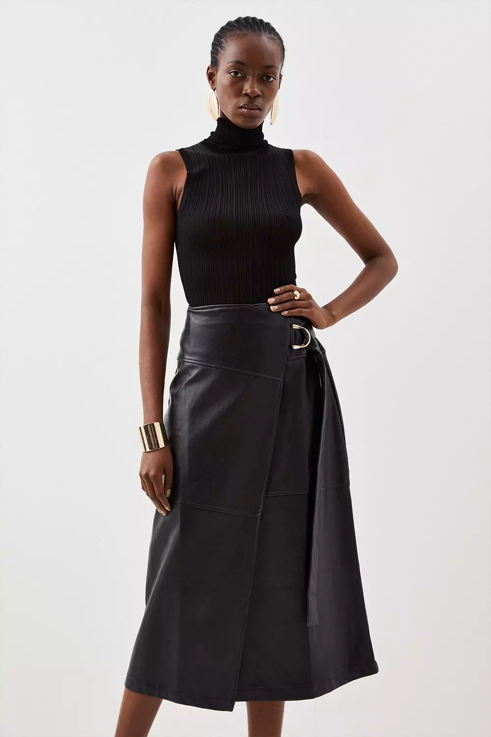 Pleather skirt au hotsell