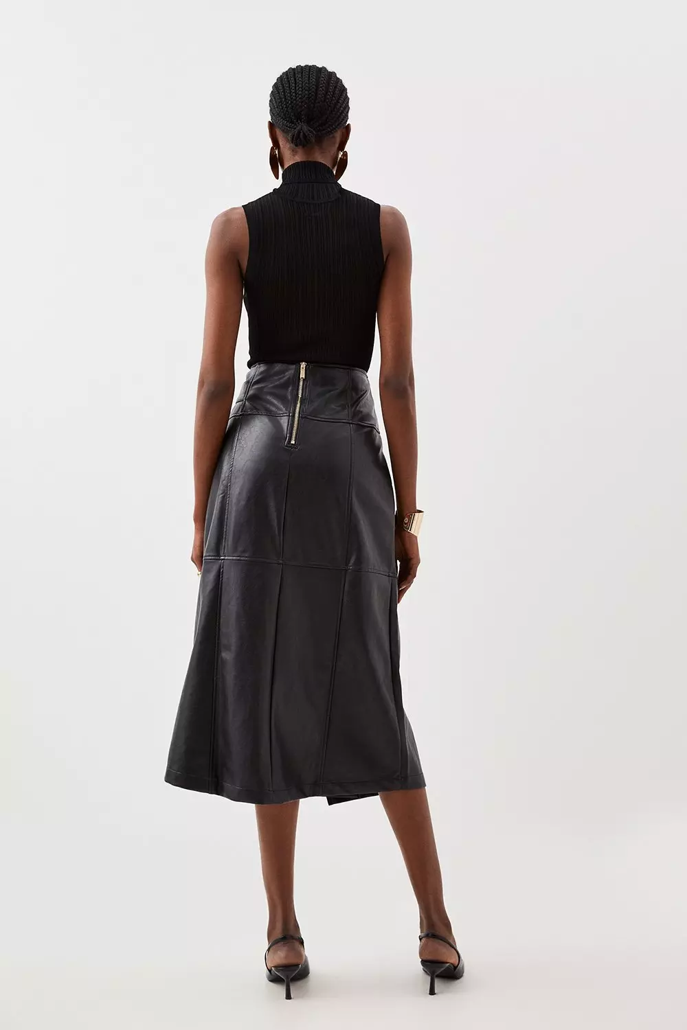 Faux leather skirt karen millen hotsell