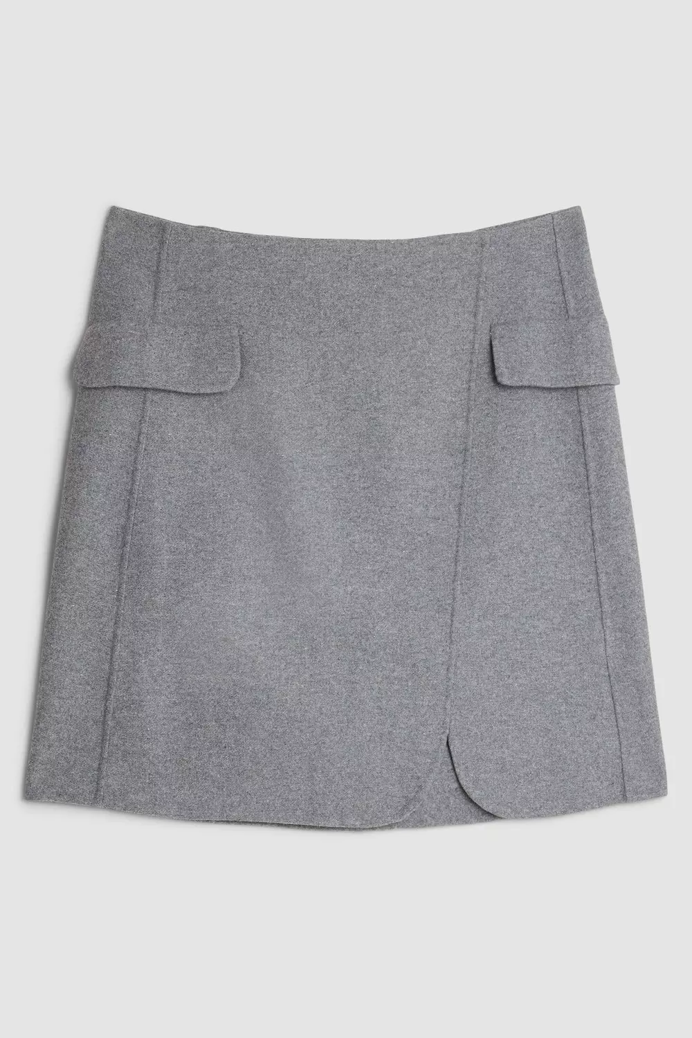 Karen millen a line wrap mini skirt hotsell