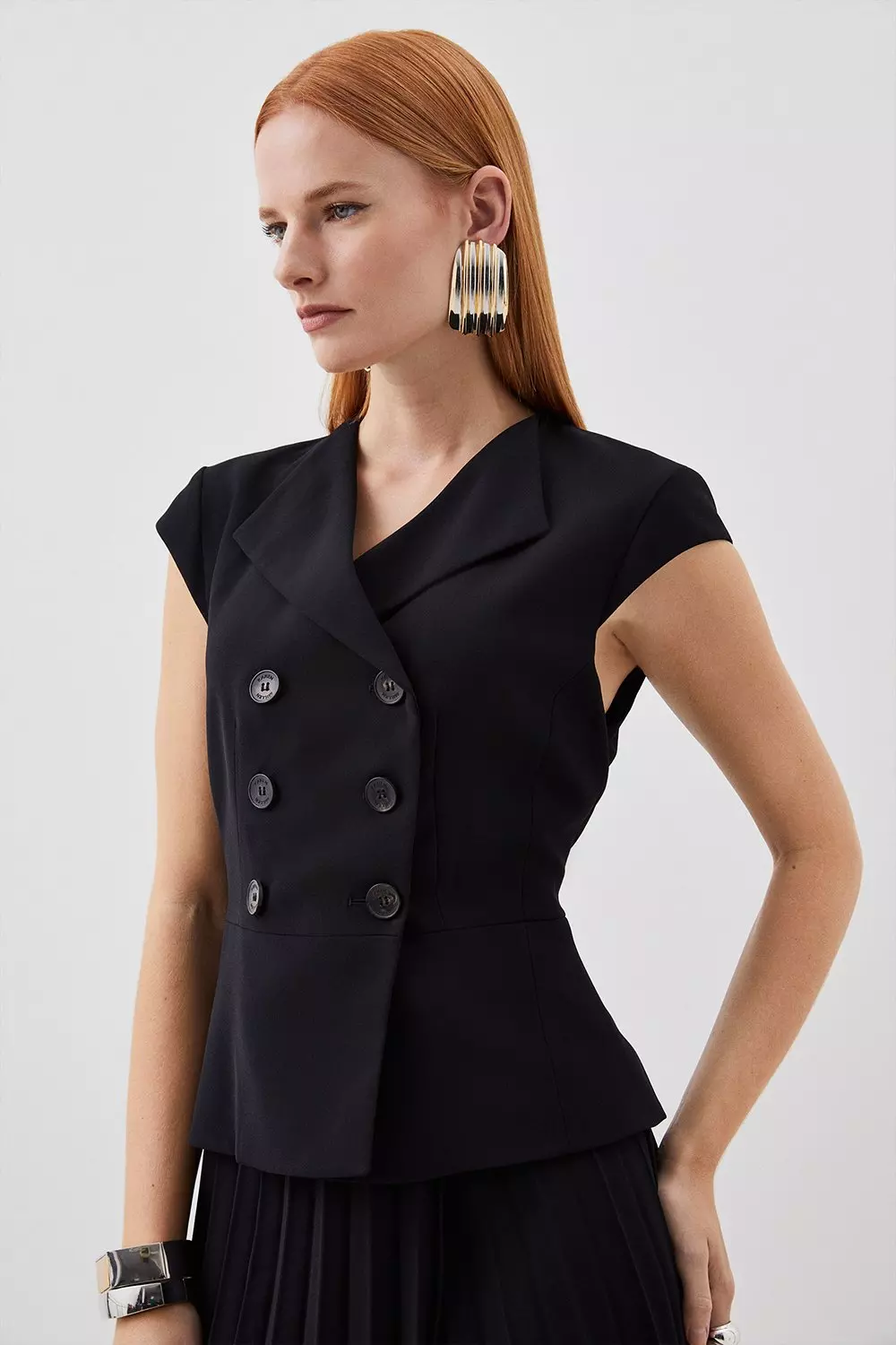 Karen millen asymmetric belted dress best sale