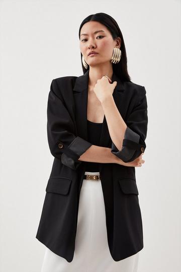 Soft Tailored Relaxed Blazer black