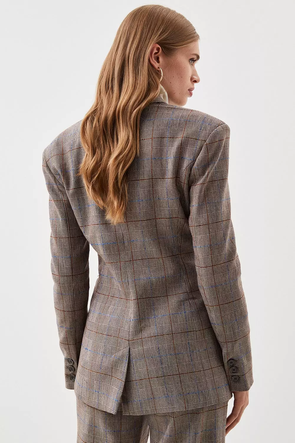 Lydia Millen Tailored Check Double Breasted Blazer | Karen