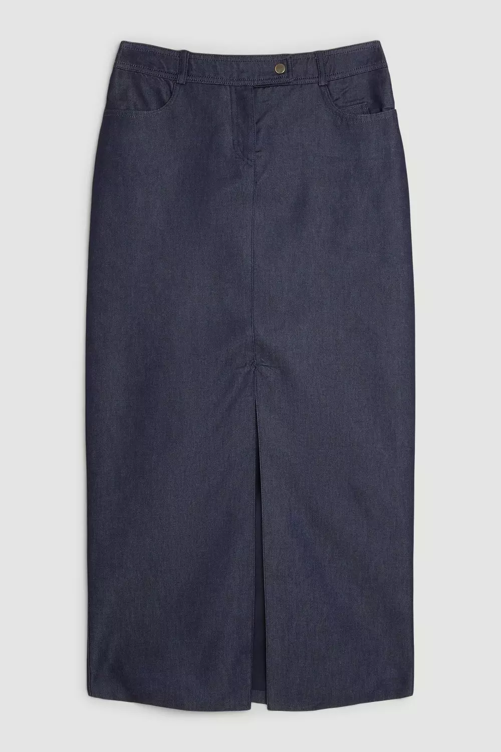 Tailored Denim Maxi Skirt | Karen Millen