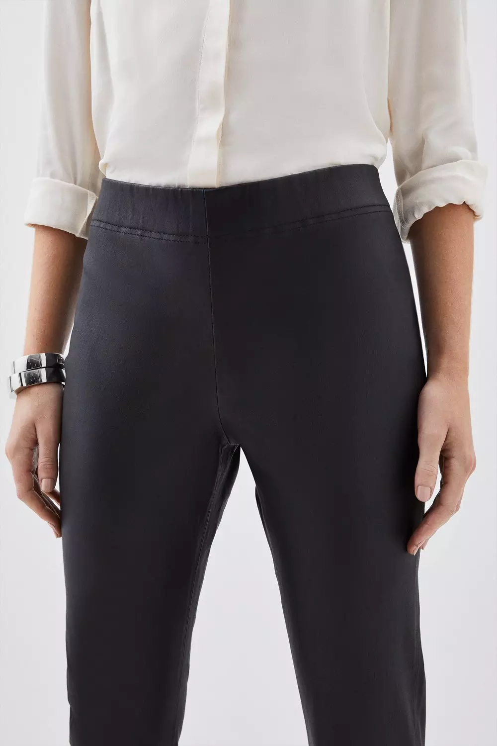 Stretch Leather Leggings Karen Millen