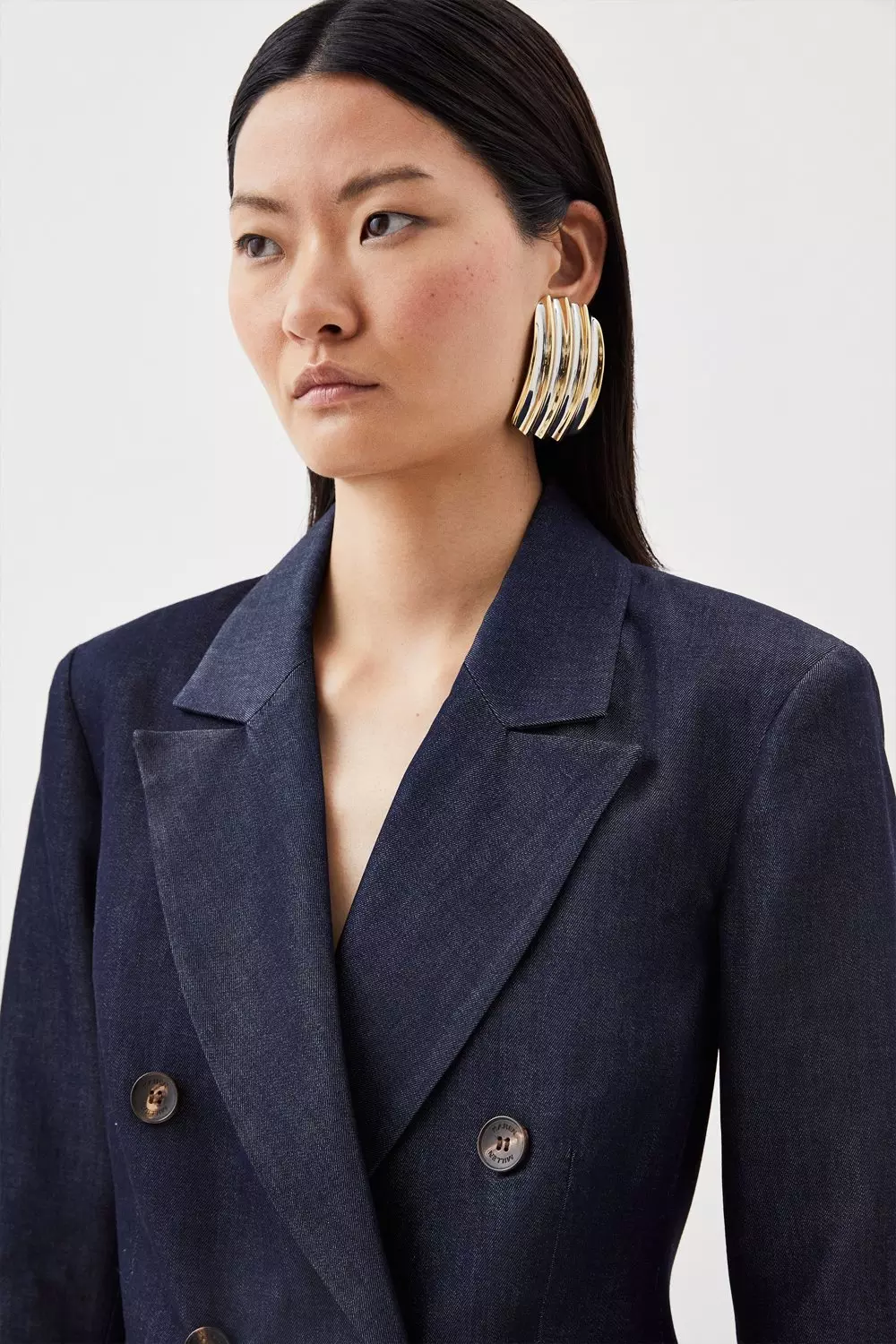 ◆KAREN MILLEN◆ テーラードホルタージャンプスーツ / navy Zip Front Jumpsuit | Karen Millen