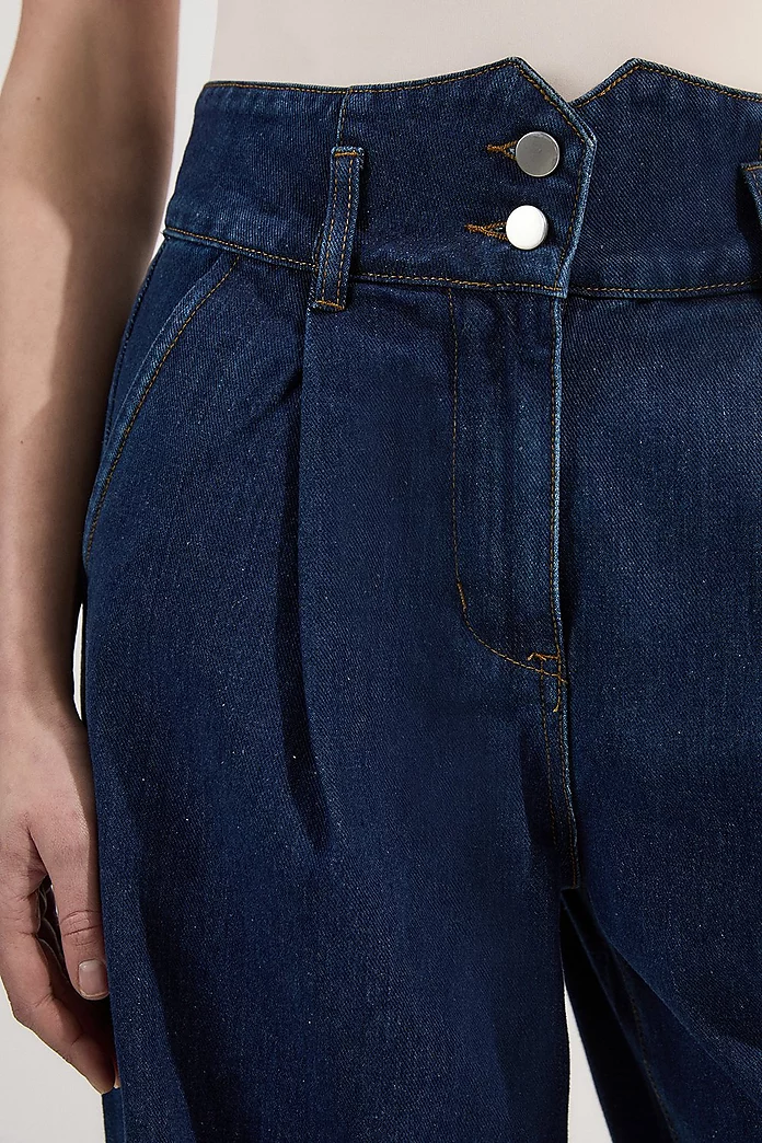 Denim Indigo Wide Leg Pants | Karen Millen Denim Indigo Wide Leg Pants | Karen Millen