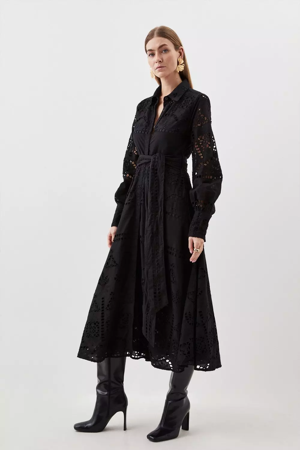 Karen millen black maxi dress best sale